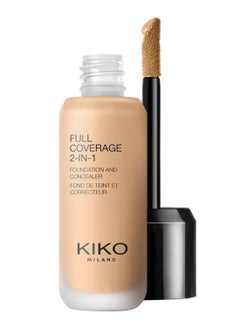 KIKO MILANO Full Coverage 2-In-1 Foundation And Concealer Warm Beige 55  - Image 1