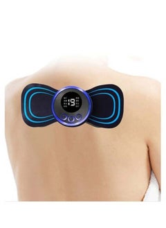 Generic Electric EMS Neck Massager Mini Cervical Back Muscle Pain Relief Patch Stimulator Massager Mat Portable Gel Pad Stickers Slim  - Image 1