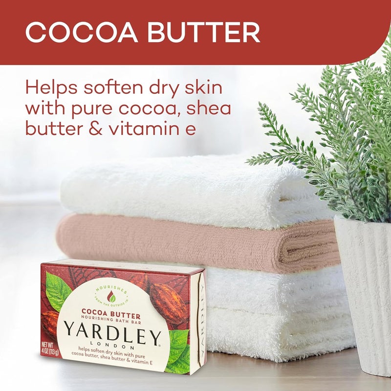 Yardley London Cocoa Butter Nourishing Bath Bar Soap - 4.25 oz - Image 3