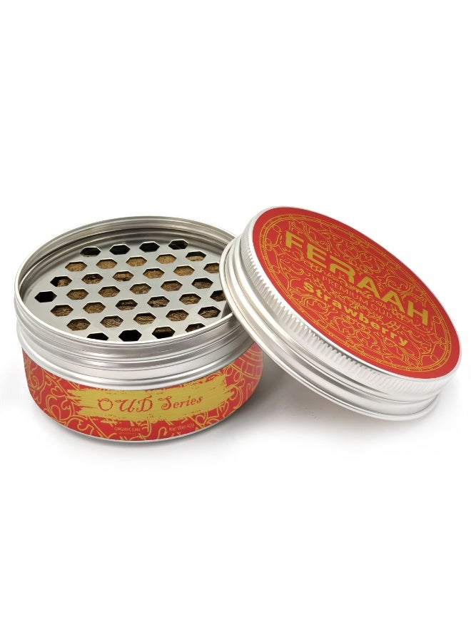 Premium Oud Strawberry Air Freshener Combo with Golden Sitting Bunny Decor | Long-Lasting Fragrance for Car Home Office | Organic Spill-Proof Freshener - Image 3