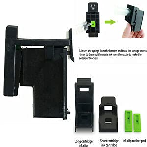 ANG for H.p. Ink Suction Tool Refill KIT for Printer Cartridge Cleaning 803 805 662 680 702 703 704 801 802 818 850 851 854 857 860 861 900 901 etc. for Both Black and Color Cartridge with Syringe - Image 4