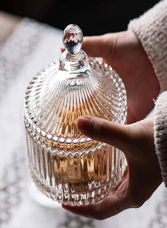 AKDC Fufu Tent Shaped Crystal Glass Dish With Lid - Image 4