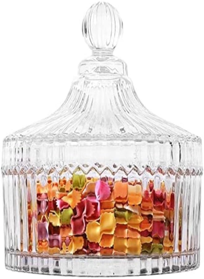AKDC Fufu Tent Shaped Crystal Glass Dish With Lid - Image 2