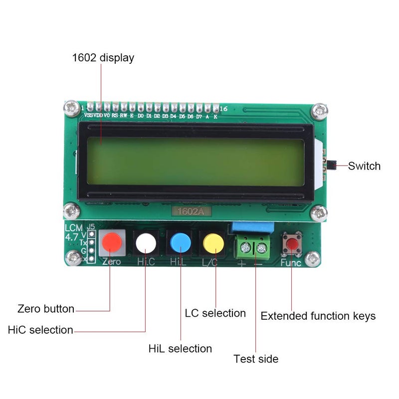 LC100A Digital Capacitance Meter with Mini Interface for Electronic Measurements - Image 4