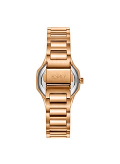 ECSTACY Ecstacy Women's GM10 Movement Watch, Analog Display and Stainless Steel Strap - E23511-RBKMK, Two Tone Rose Gold  - Image 3