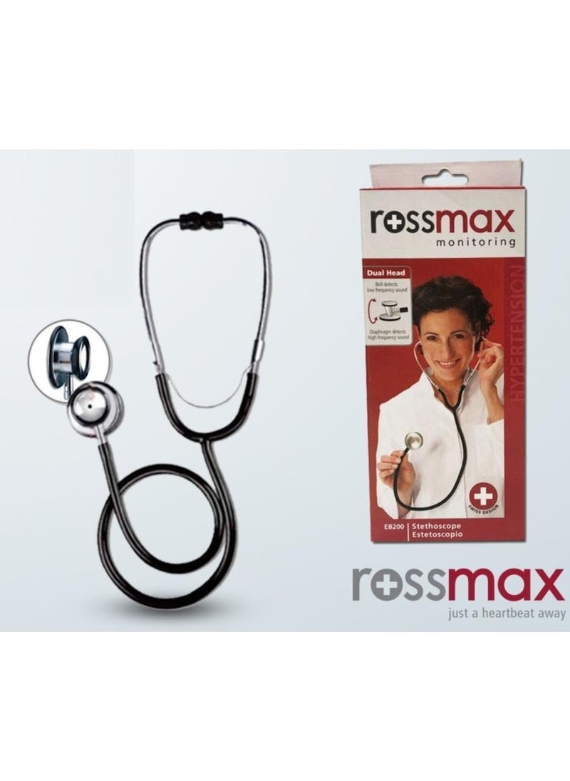 Rossmax Dual Head Stethoscope - High-Quality Chest Piece, Comfortable and Durable for Medical Use  - Image 4
