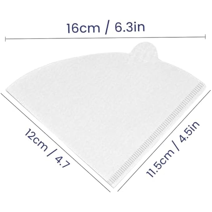 SNH 100 Pieces Cone Coffee Filter In White V60 Size Disposable Coffee Filter Papers These Filters Can Be Used At Home In The Office And For Travel Purposes 2 4 Cups Capacity - Image 3