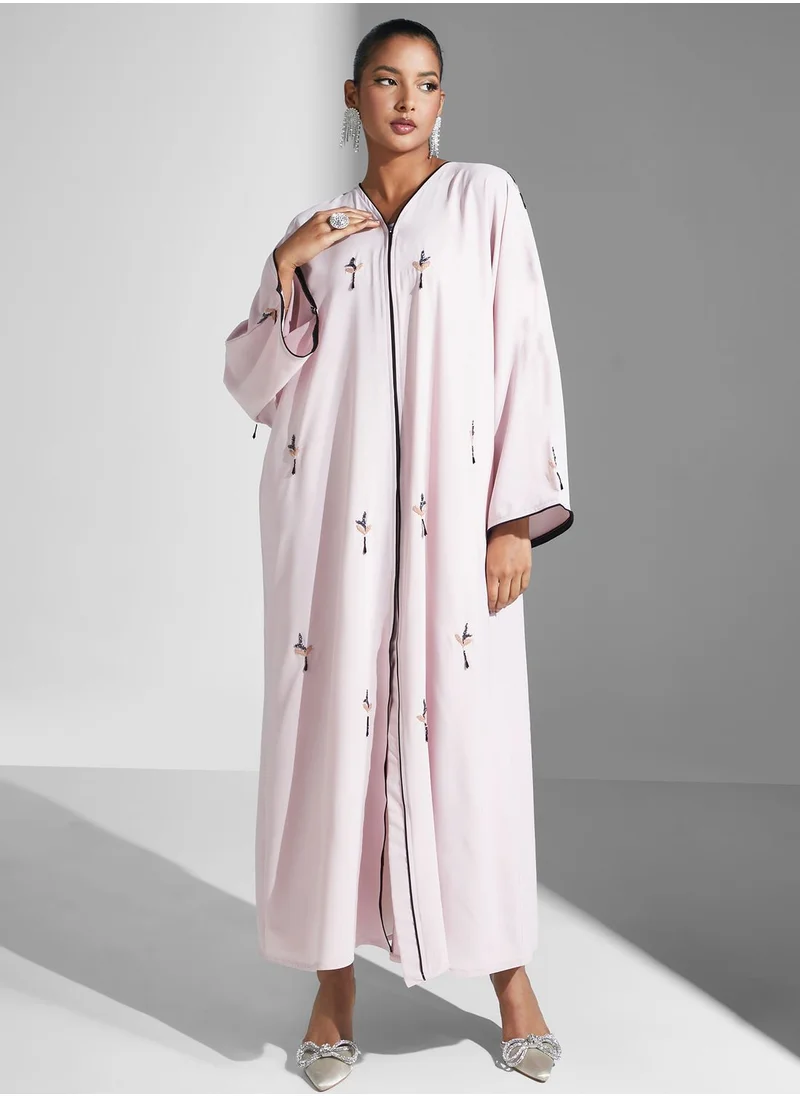 Aara Embellished Floral Abaya