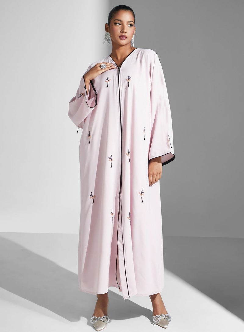 آرا عباية مطرزة بالزهور - Image 5