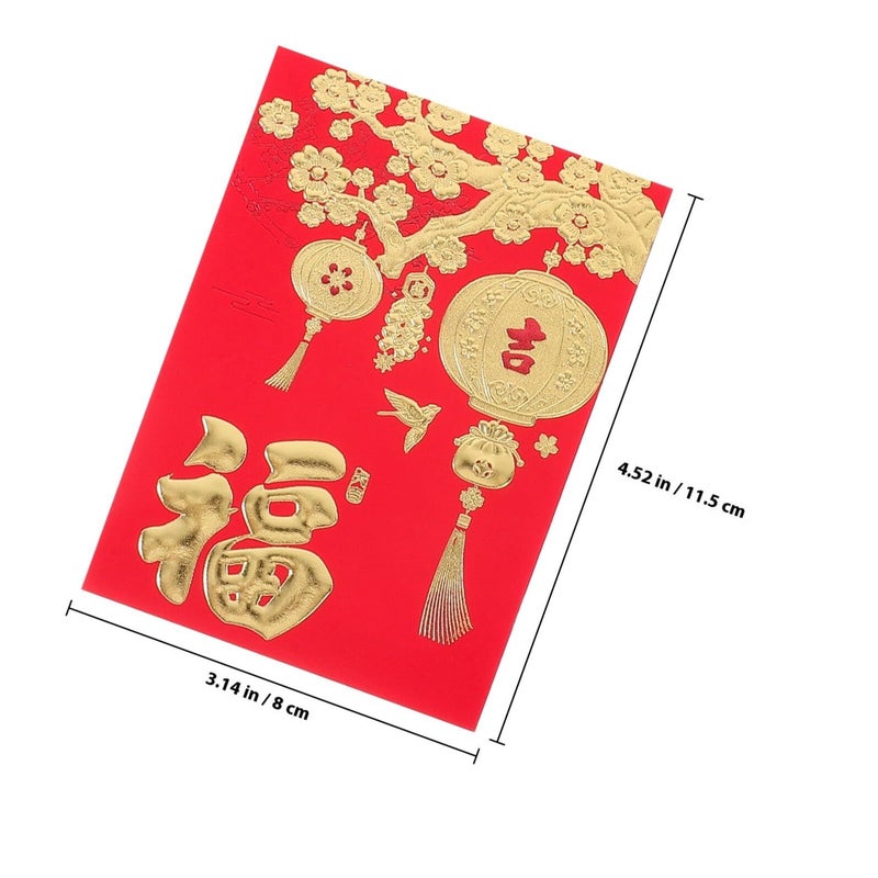 48 Pcs Chinese Red Envelopes 2025 Lunar New Year Cash Packets Traditional Hong Bao - Image 3