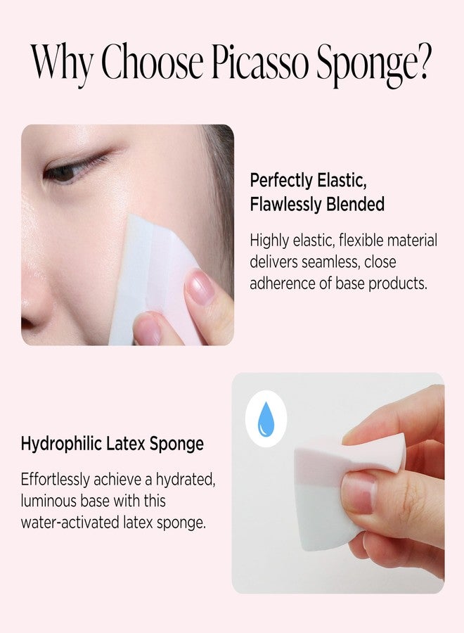 Piccasso Latex Round Makeup Sponge 6 Pieces - Image 5