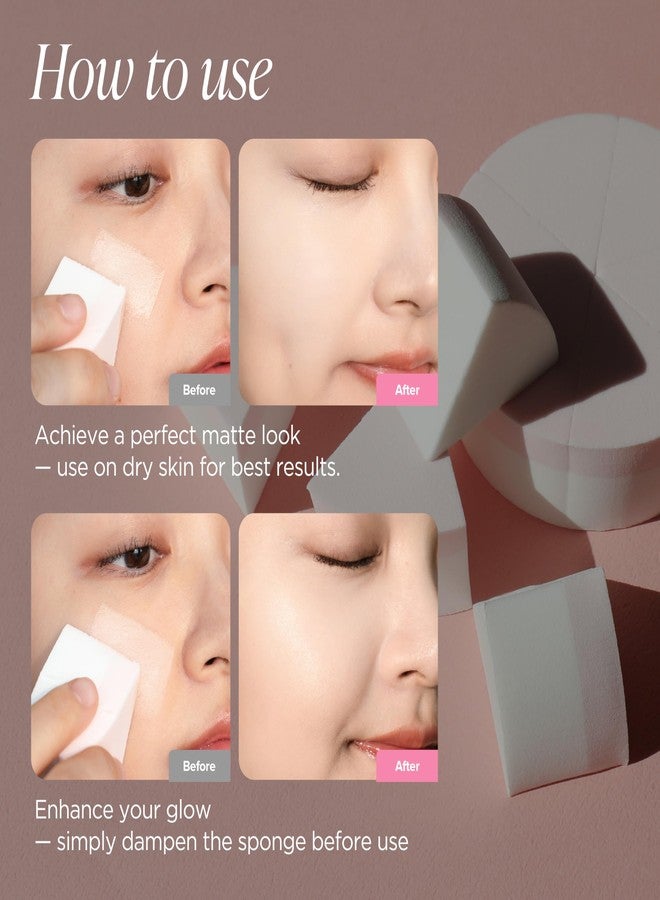 Piccasso Latex Round Makeup Sponge 6 Pieces - Image 3