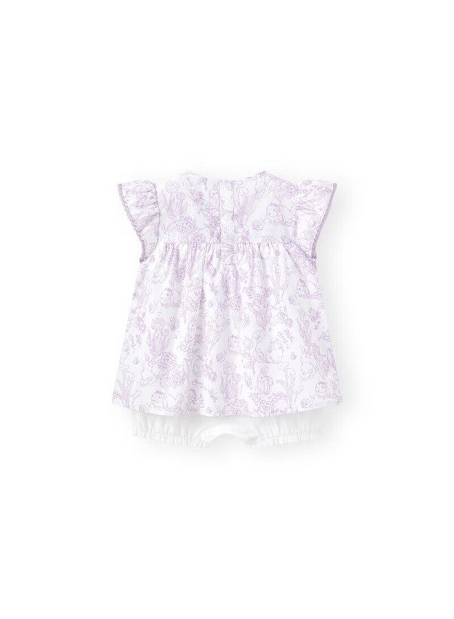 Yeehoo Baby Clothes Summer Thin Breathable Fake Two-Piece Jumpsuit Girls Cute Floral Dress - Image 1