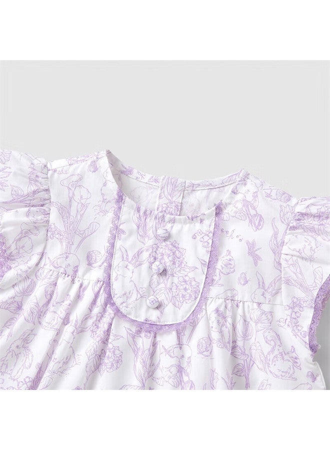 Yeehoo Baby Clothes Summer Thin Breathable Fake Two-Piece Jumpsuit Girls Cute Floral Dress - Image 2