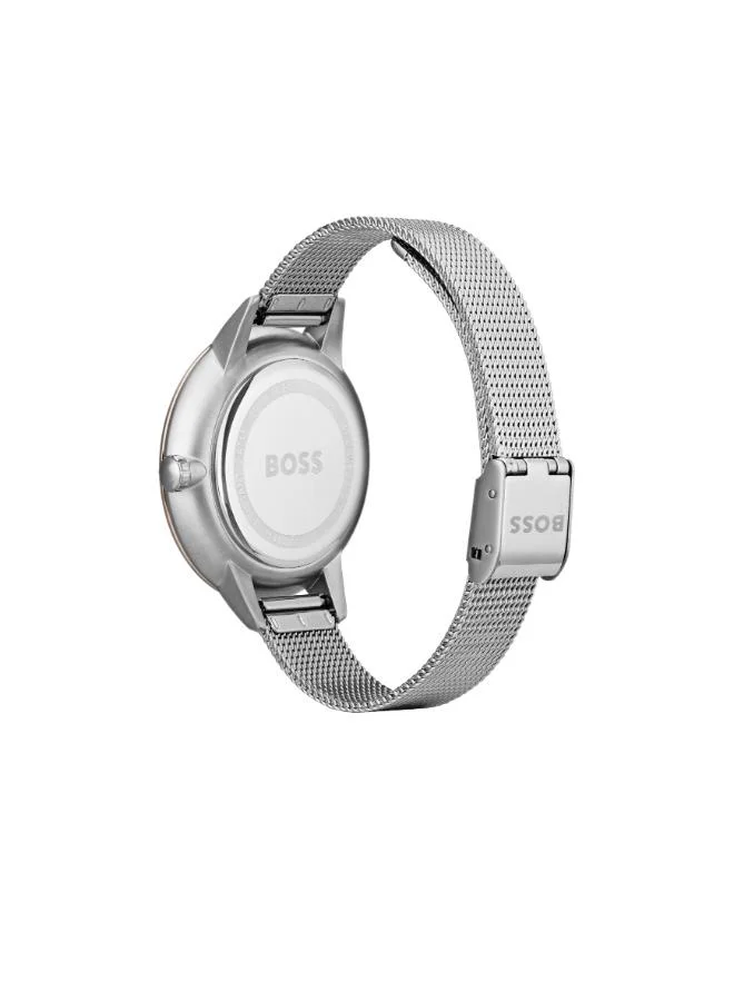 BOSS Women's Multifunction Watch, Rose Gold Dial, Stainless Steel Strap