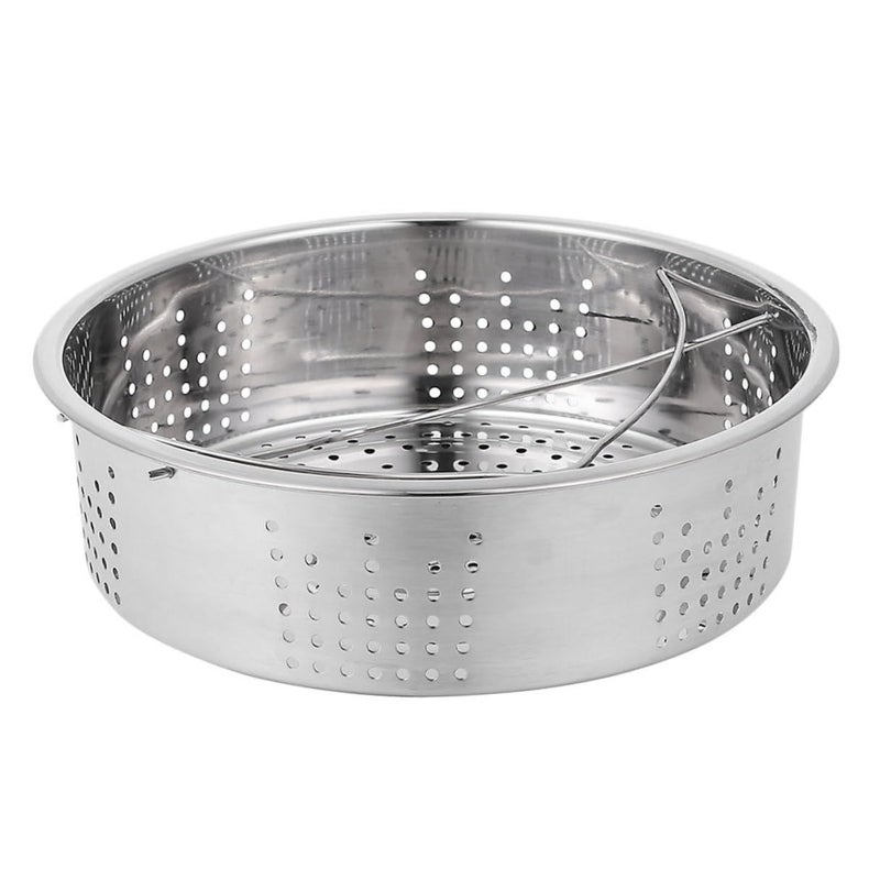 Stainless Steel Steamer Rack Plate with Handles for Buns Vegetables Fish Easy Clean - Image 2