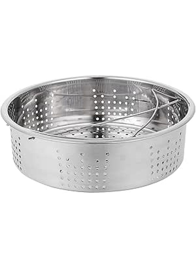 Stainless Steel Steamer Rack Plate with Handles for Buns Vegetables Fish Easy Clean - Image 1
