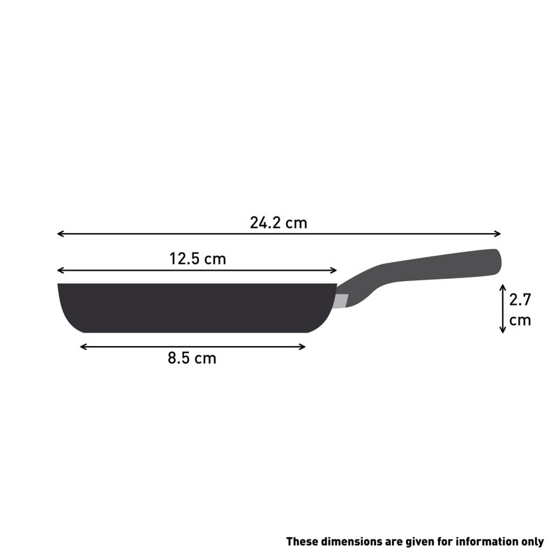 T-fal Tefal Ideal Mini One Egg Wonder Non-Stick Frying Pan, 12 cm, Non Induction, Black,Package May Vary - Image 3