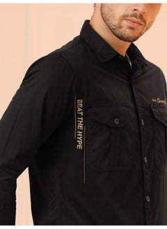 Black Twill Urban Shirt for Men - pzsku/Z331163F4E2C5F486B3DBZ/45/_/1727075445/b65a36ac-16a1-4c47-a1dd-f8171c2246b8