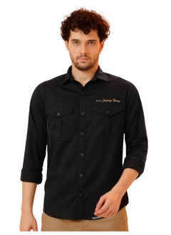 Black Twill Urban Shirt for Men - pzsku/Z331163F4E2C5F486B3DBZ/45/_/1727154375/9e7512c5-3cea-438c-83d9-edfd331e2b84