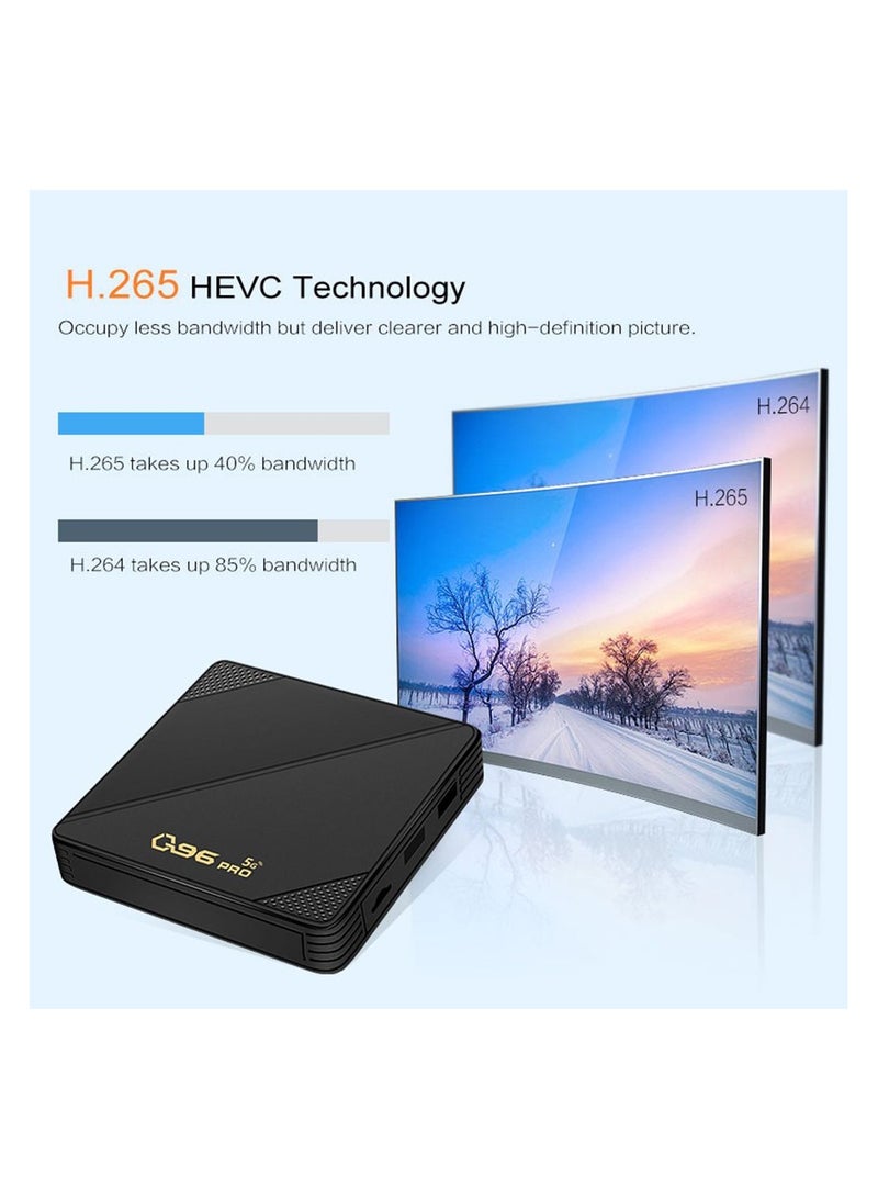 وونكت صندوق التلفاز الذكي برو ميني أندرويد 11.1 [2GB / 16GB] أملوجيك S905L رباعي النواة 2.4G / 5G WIFI 4K H265 مشغل وسائط - Image 2