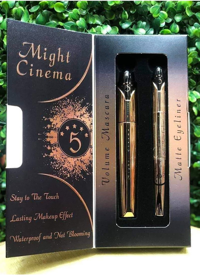 مايت سينما ماسكارا فوليوم + محدد عيون مطفي 2 في 1 (5 نجوم) من مايت سينما  - Image 1