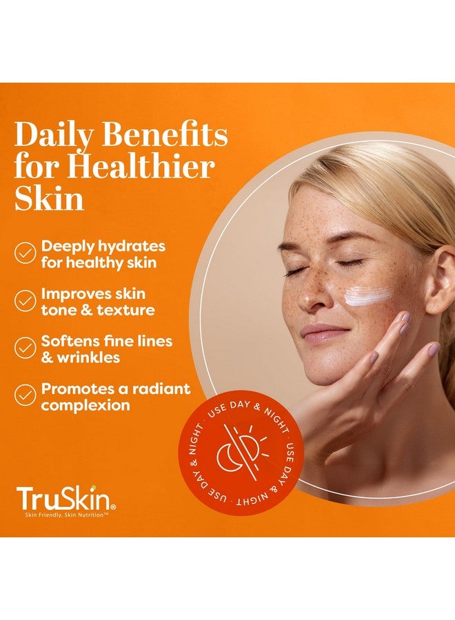 TruSkin Vitamin C Face Moisturizer for Women - Brightening, Anti Aging, Hydrating, Skin Wrinkle Cream - Vitamin B5, Vitamin E, Jojoba Oil, Aloe Vera & Green Tea, 2 fl Oz - Image 3
