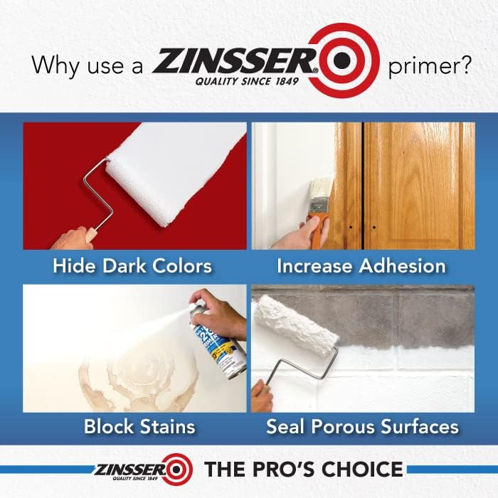 Zinsser زنسير سمارت برايم برايمر/سيلاير مائي داخلي/خارجي - 1 كوارت، أبيض - Image 4