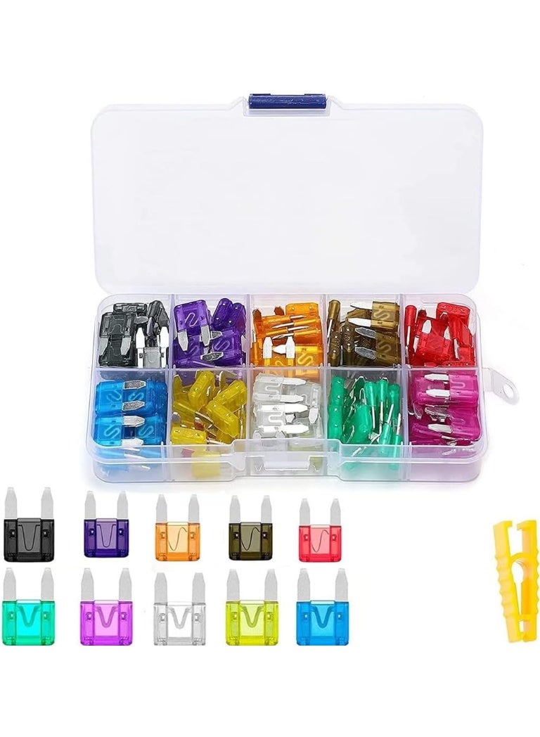 120Pcs Automotive Fuse Kit, Standard, Mini and Thin Mini Insert Fuses, 2A, 5A, 10A, 15A, 20A, 25A, 30A, 35A Replacement Fuses for Auto Car Boat Truck Suv Automotive Auto Accessories - Image 1