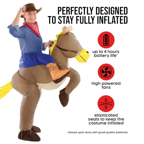 Morphsuits Morph Inflatable Horse Costume Adult, Blowup Riding Horse Costume, Halloween Costumes For Men, One Size - Image 2