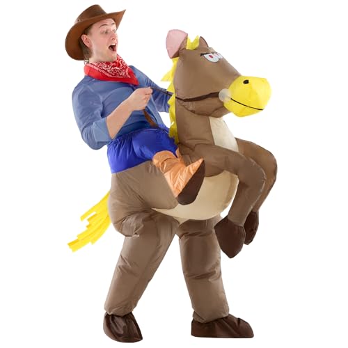 Morphsuits Morph Inflatable Horse Costume Adult, Blowup Riding Horse Costume, Halloween Costumes For Men, One Size - Image 3