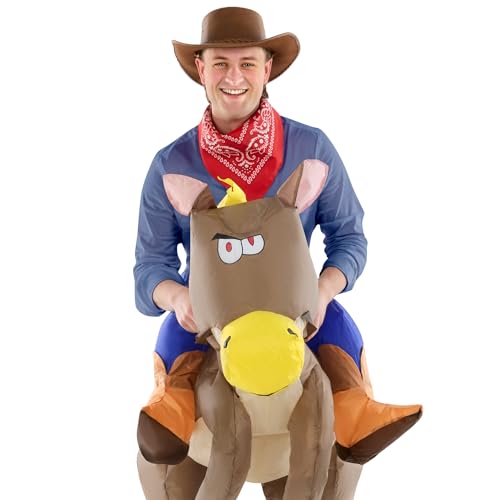 Morphsuits Morph Inflatable Horse Costume Adult, Blowup Riding Horse Costume, Halloween Costumes For Men, One Size - Image 5