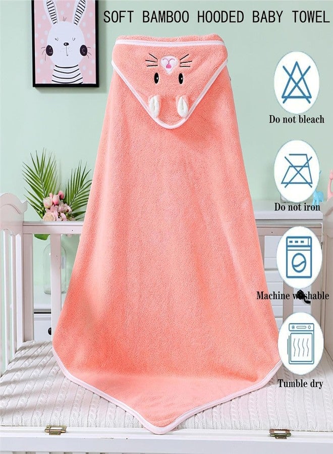 SINGTHITA Hooded Baby Towel-Premium Soft Baby Bath Towel for Bathtub for Newborn,Infant-Ultra Absorbent,Natural Baby Stuff Towel for Boys and Girls(Elephant,Bear)(Kitty)|Polyester Blend - Image 5