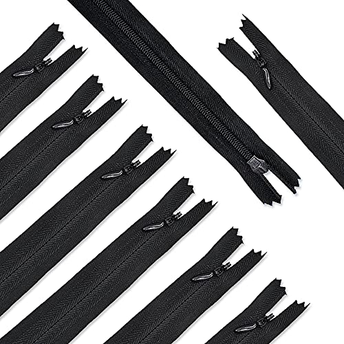 Renashed Nylon #3 Invisible Zippers 45pcs 21.5 Inch for Tailor Sewer Sewing Craft Crafter's Special Black - Image 1