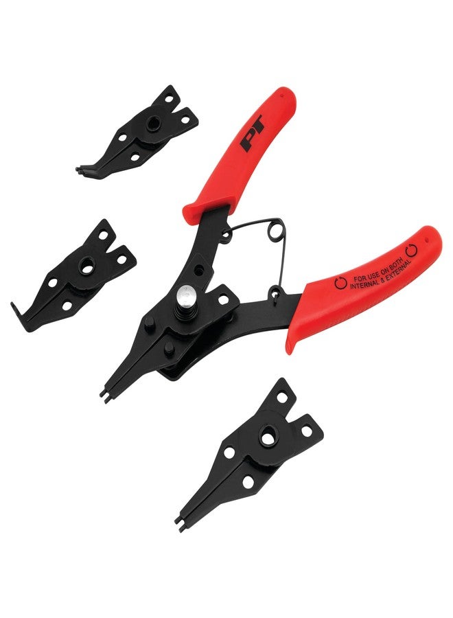Performance Tool W1159 5-Piece Interchangeable Jaw Snap Ring Plier Set, Straight, 45 degree & 90 Degree - Image 1