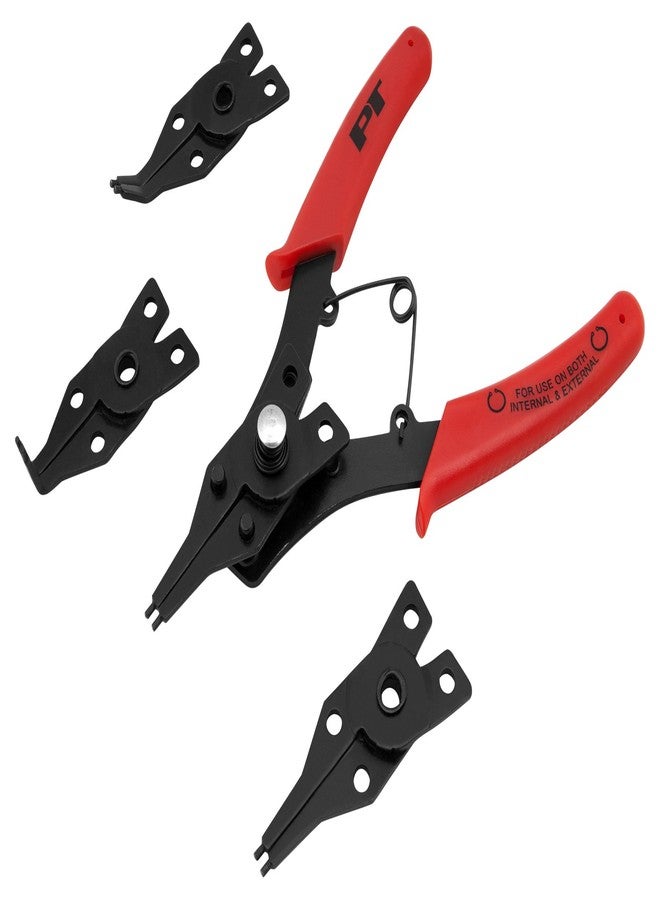 Performance Tool W1159 5-Piece Interchangeable Jaw Snap Ring Plier Set, Straight, 45 degree & 90 Degree - Image 2