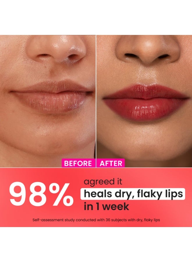 Dot & Key Ceramide & Peptide Barrier Repair Lip Balm SPF 50, PA+++ | Red Romance | UVA/UVB Protection | Soft Tinted Moisturizer | Boosts Collagen & Instantly Plumps | Prevents Pigmentation | Lip Balm for Women | 10gm - Image 3