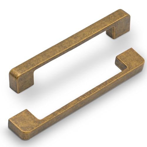 KNOKLOCK 2328 10 Pack 63 Inch160mm Kitchen Cabinet Handles Antique Brass Cabinet Pulls Kitchen Cabinet Hardware Drawer Pulls for Cupboard Wardrobe - Image 1