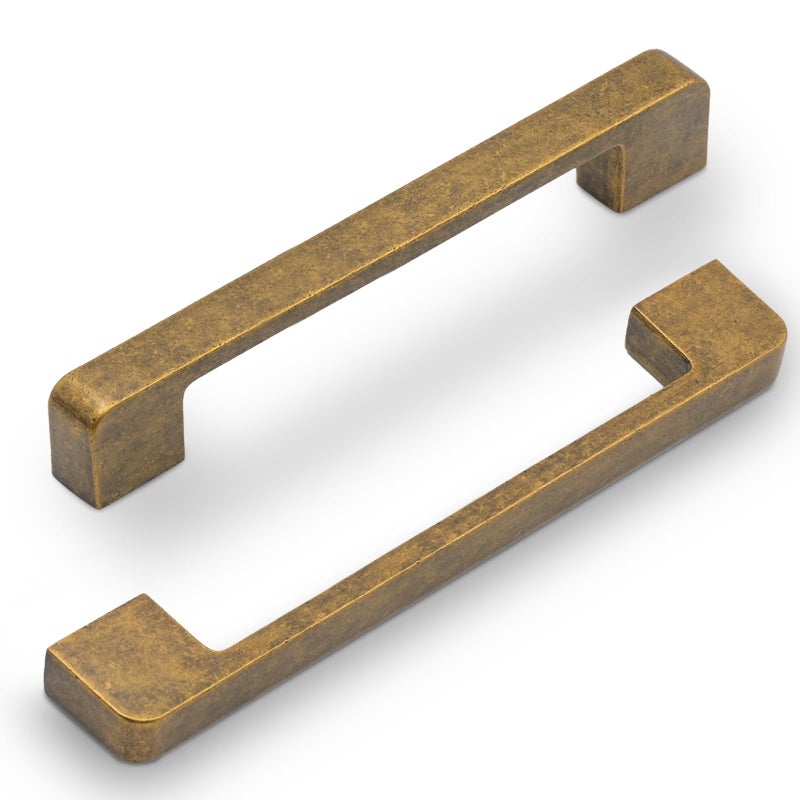 KNOKLOCK 2328 10 Pack 63 Inch160mm Kitchen Cabinet Handles Antique Brass Cabinet Pulls Kitchen Cabinet Hardware Drawer Pulls for Cupboard Wardrobe - Image 2