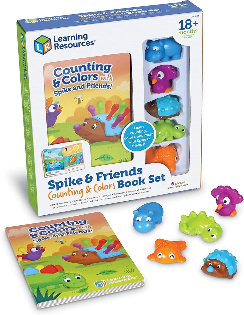 ليرننج ريسورسز مجموعة كتب "Learning Resources Spike and Friends" للعد والألوان - Image 1