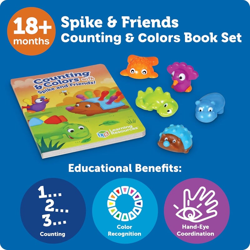 ليرننج ريسورسز مجموعة كتب "Learning Resources Spike and Friends" للعد والألوان - Image 5