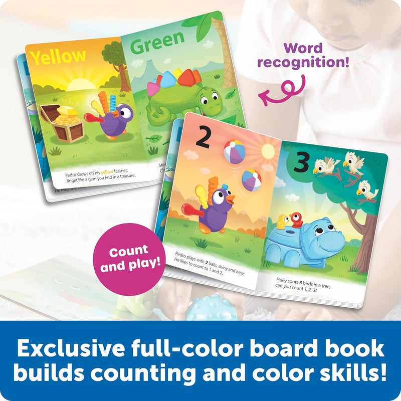 ليرننج ريسورسز مجموعة كتب "Learning Resources Spike and Friends" للعد والألوان - Image 3