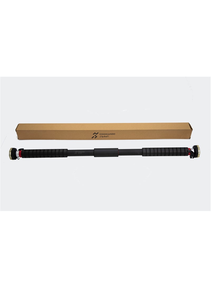 COMMANDO Adjustable Width Pull Up Bar 90-120 Cm for Upper Body Workout Home Gym Exercise Equipment Load Capacity 150 Kg - Image 5