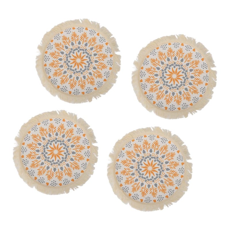 Boho Photography Mat Set Of 4 With Tassel Design For Table Decor And DIY Wax - Image 5