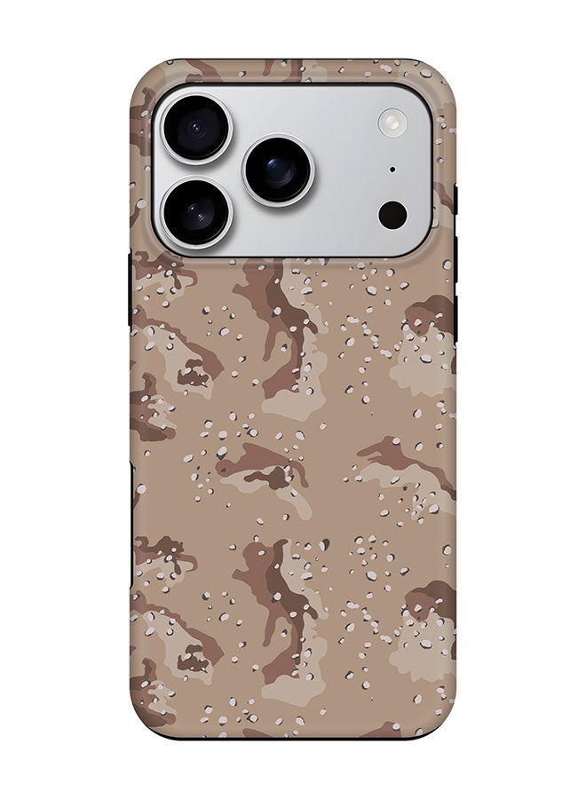Stylizedd Tough Pro Magnetic Case for iPhone 17 Pro, Dual Layer hybrid PC + TPU Mobile Cover Matte - Desert Storm Camo