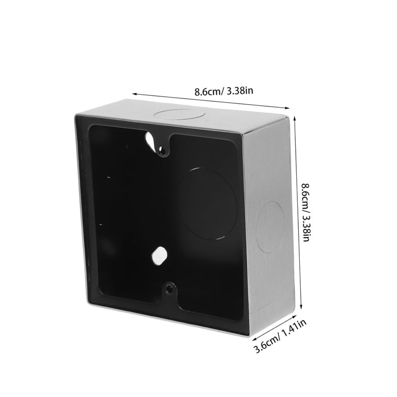 صندوق تقاطع الفولاذ المقاوم للصدأ المدمج غطاء مقاوم للغبار مخرج كهربائي سكني تجاري - Image 3