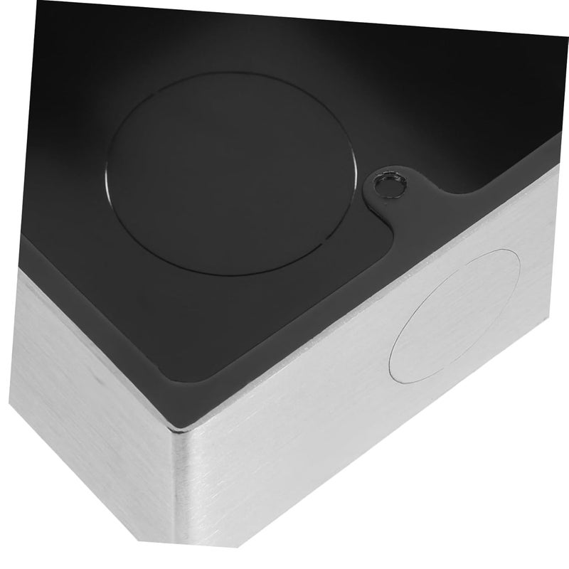 صندوق تقاطع الفولاذ المقاوم للصدأ المدمج غطاء مقاوم للغبار مخرج كهربائي سكني تجاري - Image 4