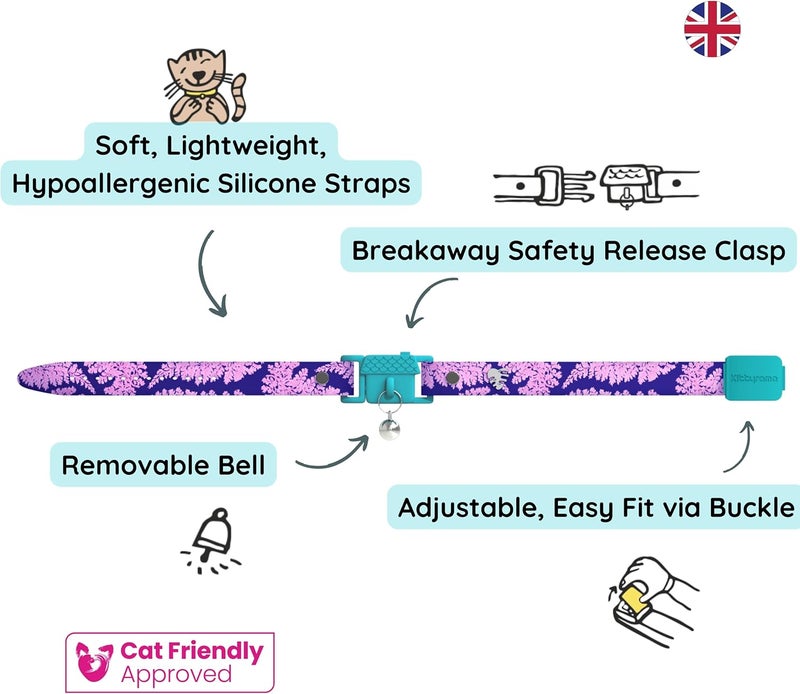 REF. Kittyrama Botanical Fern Cat Collar 19.5cm - 26.5cmKittyrama Botanical Fern Cat Collar 19.5-26.5CM - Image 3