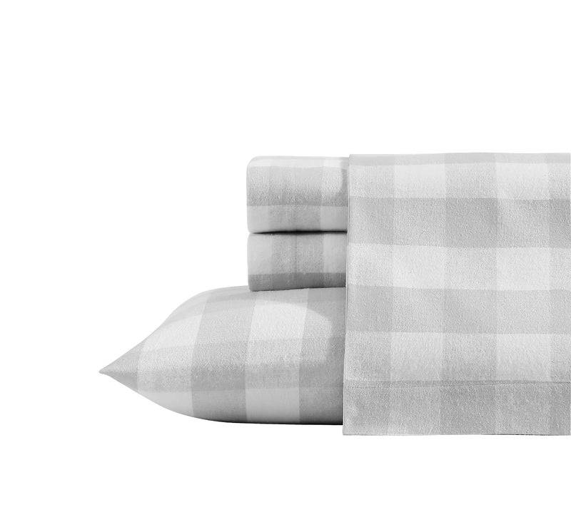 Eddie Bauer - Full Sheets, Cotton Flannel Bedding Set, Brushed For Extra Softness, Cozy Home Decor (Lakehouse Plaid, Full) - Image 2