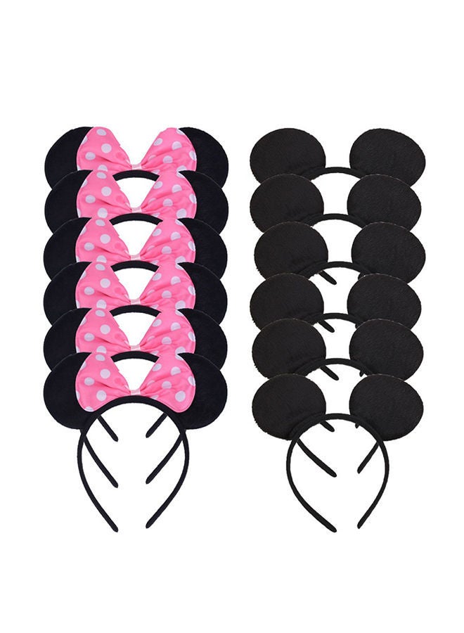 NIBEMINENT Set of 12 Mickey Minnie Mouse Costume Headbands - Image 1